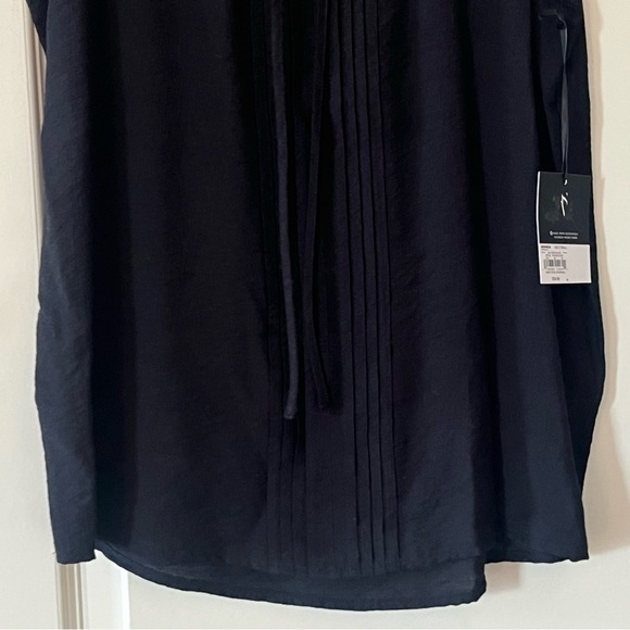 Simply Vera Vera Wang Black Sleeveless Women's Top Rayon Blend size XS - Picture 7 of 13